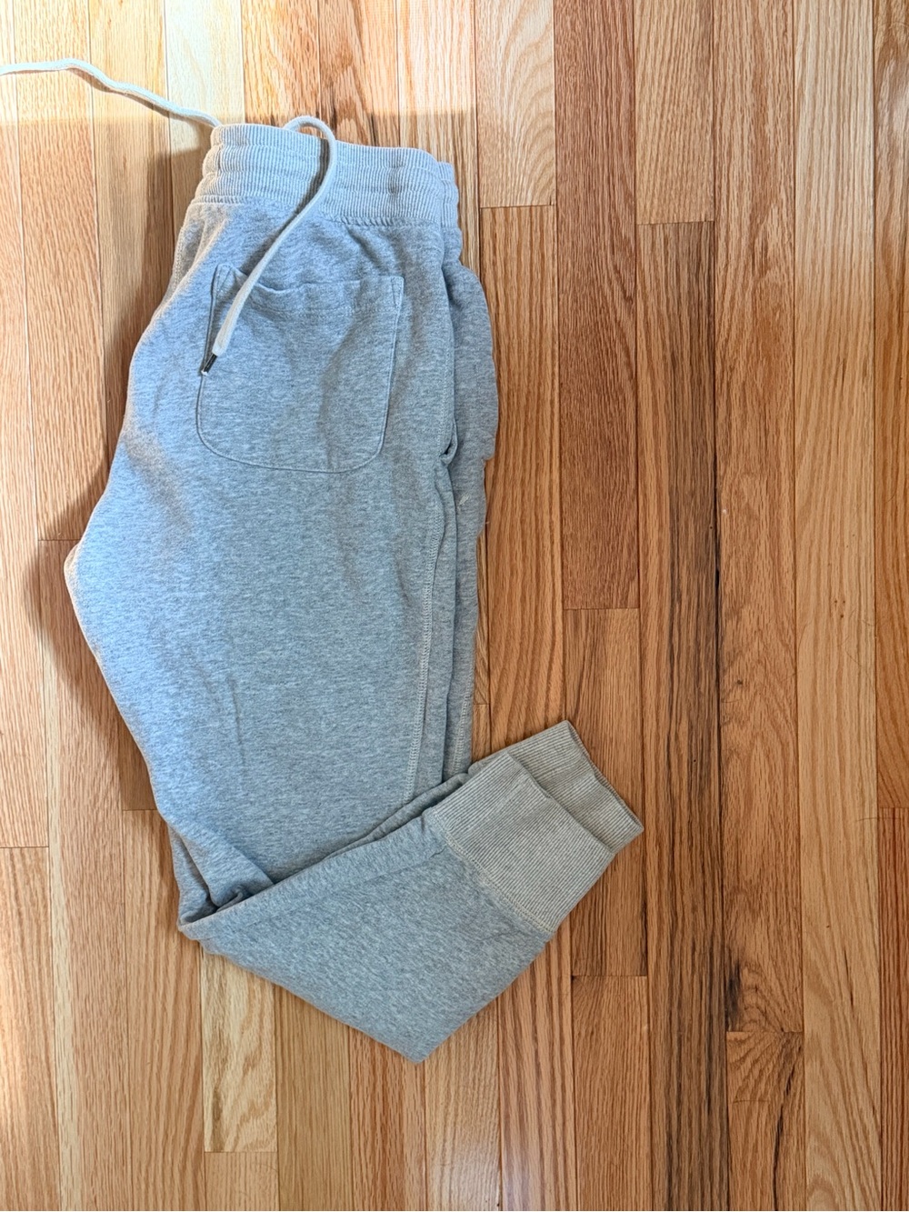 American Eagle Light Gray Drawstring Joggers